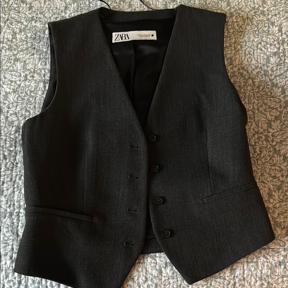 Zara Black Formal Vest for Suits